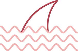 Fins Solid Two Color Icon vector