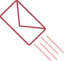 Express Mail Solid Two Color Icon vector