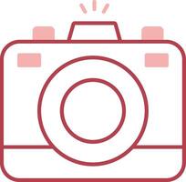 Photo Camera Solid Two Color Icon vector