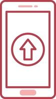 Upload Solid Two Color Icon vector
