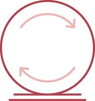 Reload Solid Two Color Icon vector