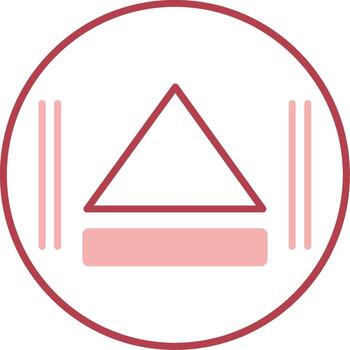 Eject Solid Two Color Icon vector