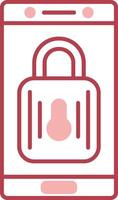 Lock Solid Two Color Icon vector