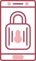 Lock Solid Two Color Icon vector