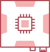 Motherboard Solid Two Color Icon vector