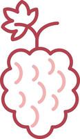 Raspberries Solid Two Color Icon vector