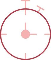 Chronometer Solid Two Color Icon vector
