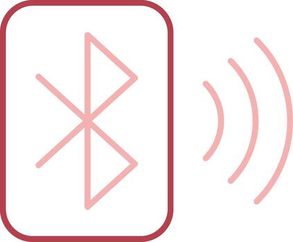 Bluetooth Solid Two Color Icon vector