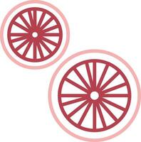Lime Solid Two Color Icon vector