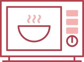 Microwave Solid Two Color Icon vector