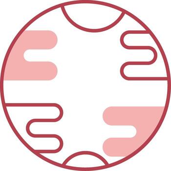 Uranus Solid Two Color Icon vector