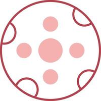Big Moon Solid Two Color Icon vector