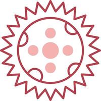 Eclipse Solid Two Color Icon vector