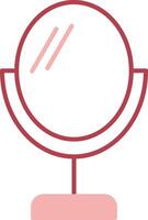 Mirror Solid Two Color Icon vector
