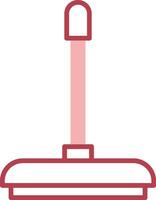 Floor Wiper Solid Two Color Icon vector