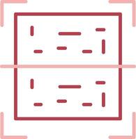 Qr Code Solid Two Color Icon vector