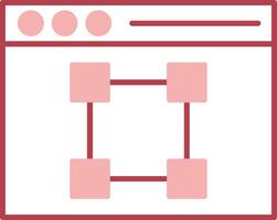 Text Editor Solid Two Color Icon vector