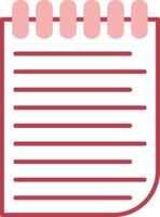 Note Solid Two Color Icon vector