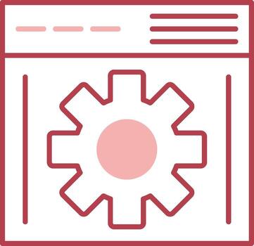 Browsing Solid Two Color Icon vector