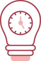 Time Management Solid Two Color Icon vector