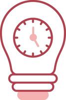 Time Management Solid Two Color Icon vector