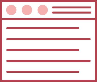 Browser Solid Two Color Icon vector