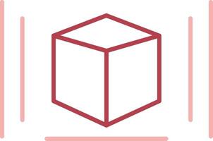 3d Modeling Solid Two Color Icon vector