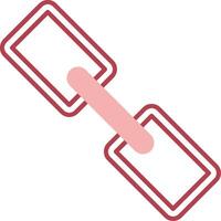 Link Solid Two Color Icon vector