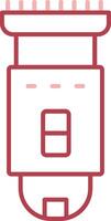Shaving Machine Solid Two Color Icon vector