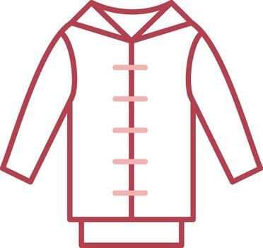 Pull Over Solid Two Color Icon vector