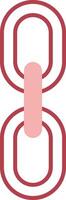 Chain Solid Two Color Icon vector
