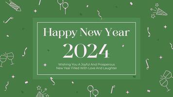 New Year Greeting Twitter Post template