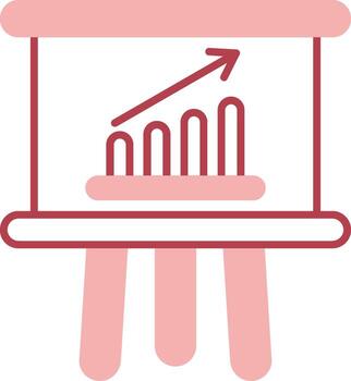 Chart Solid Two Color Icon vector