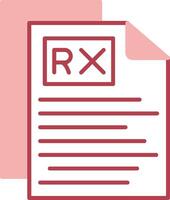 Rx Solid Two Color Icon vector
