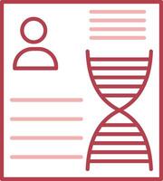 DNA Solid Two Color Icon vector