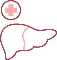 Liver Solid Two Color Icon vector