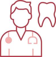 Dentist Solid Two Color Icon vector