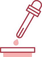Pipette Solid Two Color Icon vector
