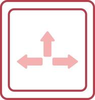 Resize Solid Two Color Icon vector