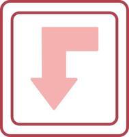 Back Solid Two Color Icon vector