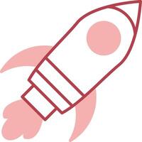 Rocket Solid Two Color Icon vector