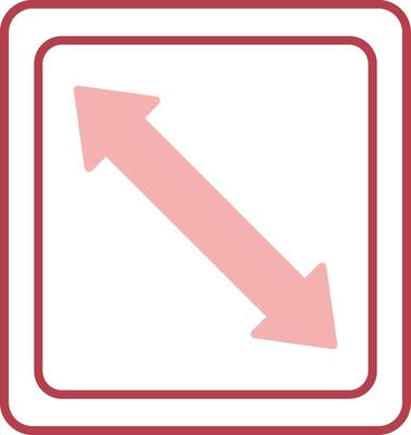 Right Down Solid Two Color Icon