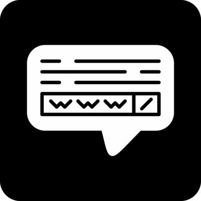 Website search Vector Icon