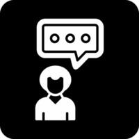 Men Chat Vector Icon