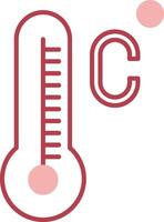 Celsius Solid Two Color Icon vector