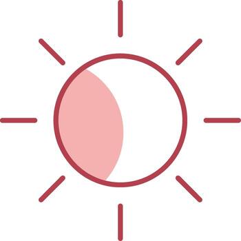Eclipse Solid Two Color Icon vector