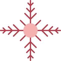 Snowflake Solid Two Color Icon vector