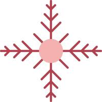 Snowflake Solid Two Color Icon vector