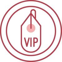 Vip Solid Two Color Icon vector