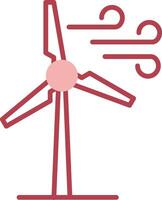 Windmills Solid Two Color Icon vector